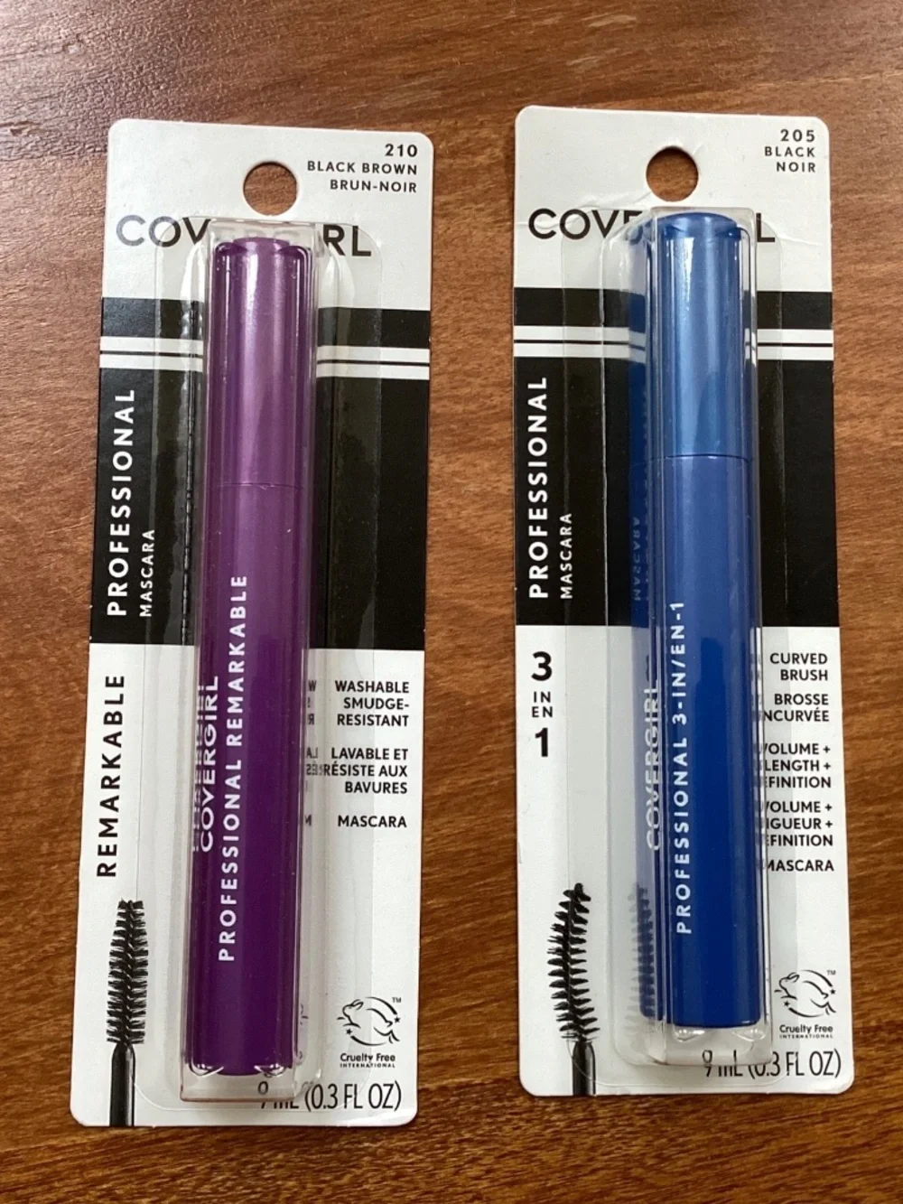 Covergirl Professional Mascara Bundle Black brown 210 Black 205 0.3 fl oz NEW